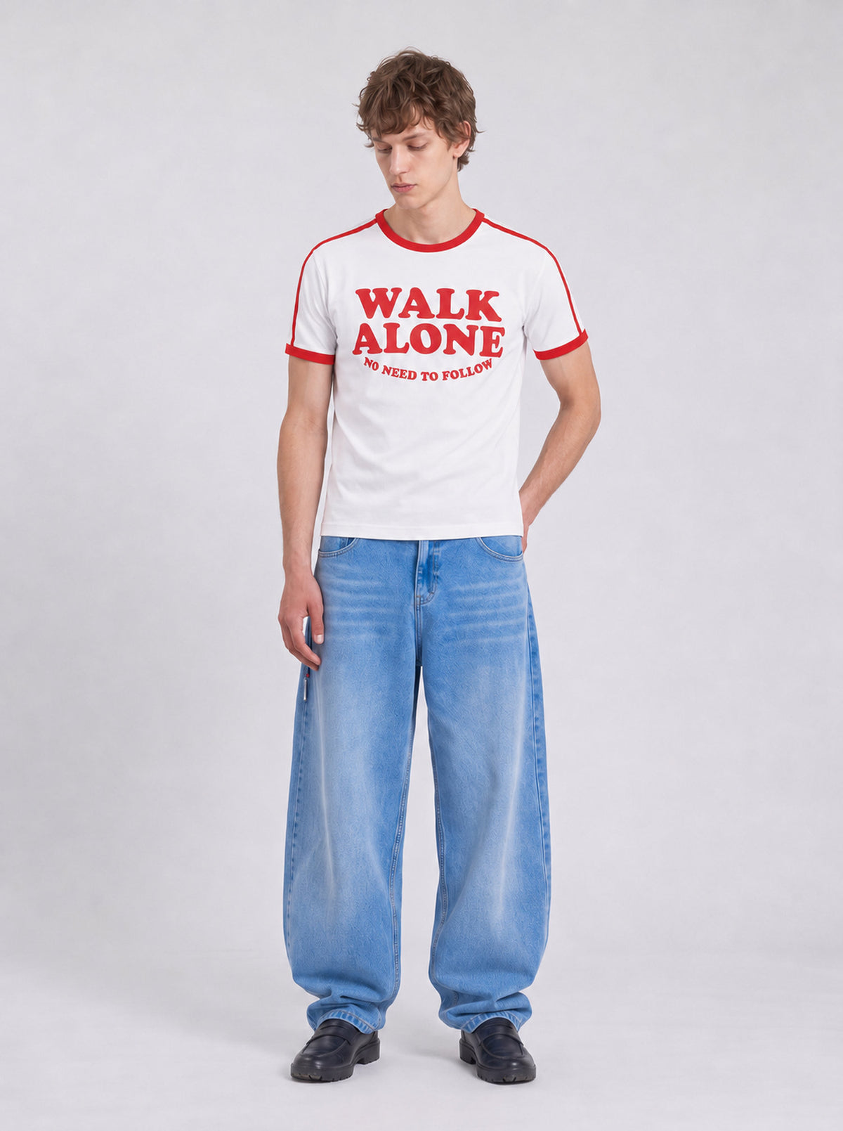 Walk Your Way Ringer Tee