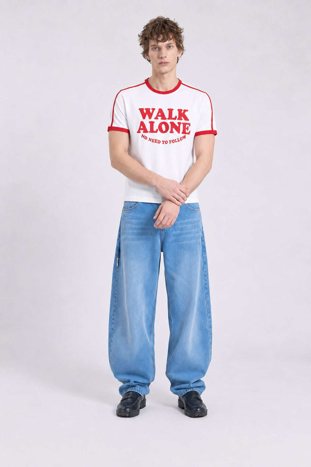 Walk Your Way Ringer Tee