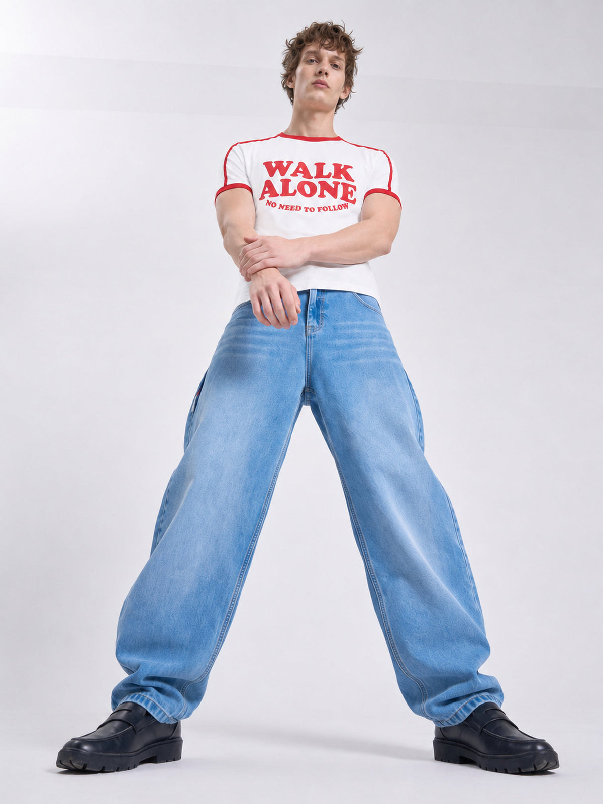 Walk Your Way Ringer Tee