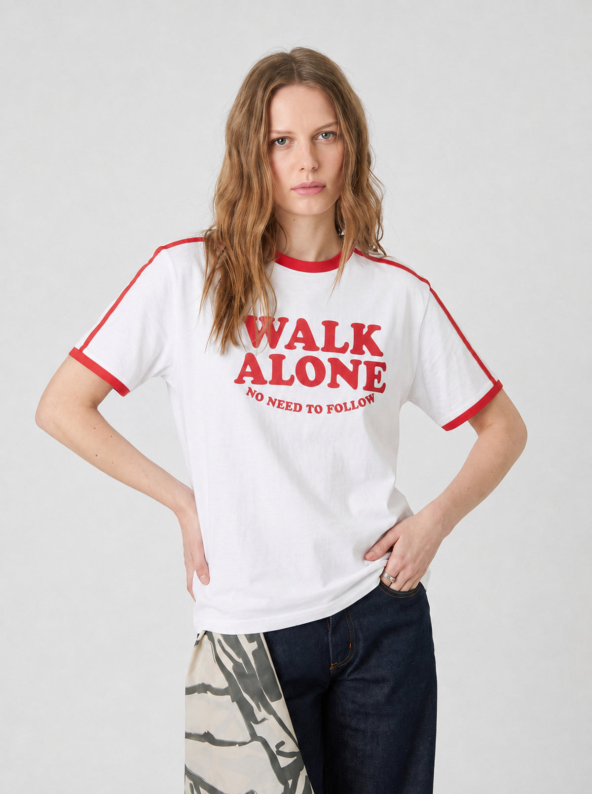 Walk Your Way Ringer Tee