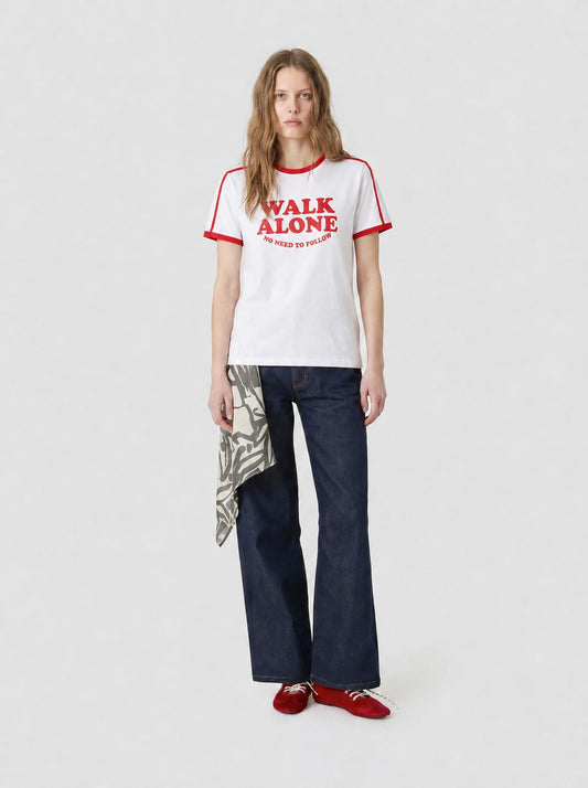 Walk Your Way Ringer Tee