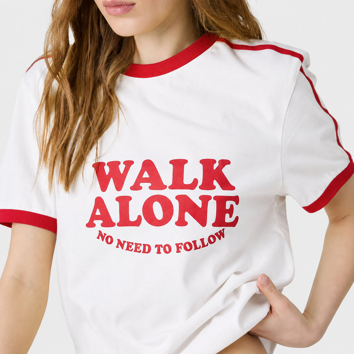 Walk Your Way Ringer Tee