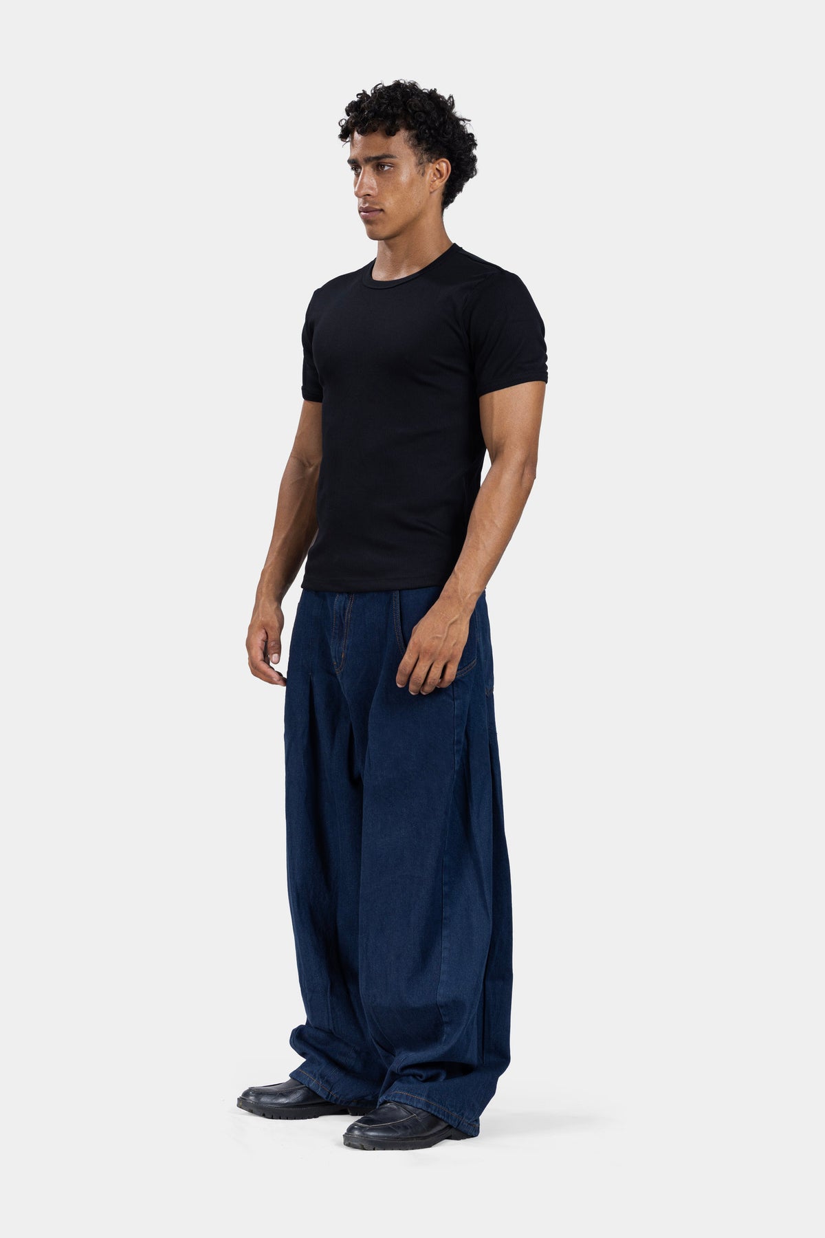 Solo Core Ribbed Tee — Black