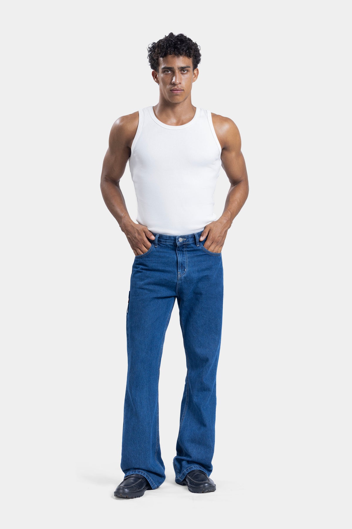 Solo Core Ribbed Tank — White