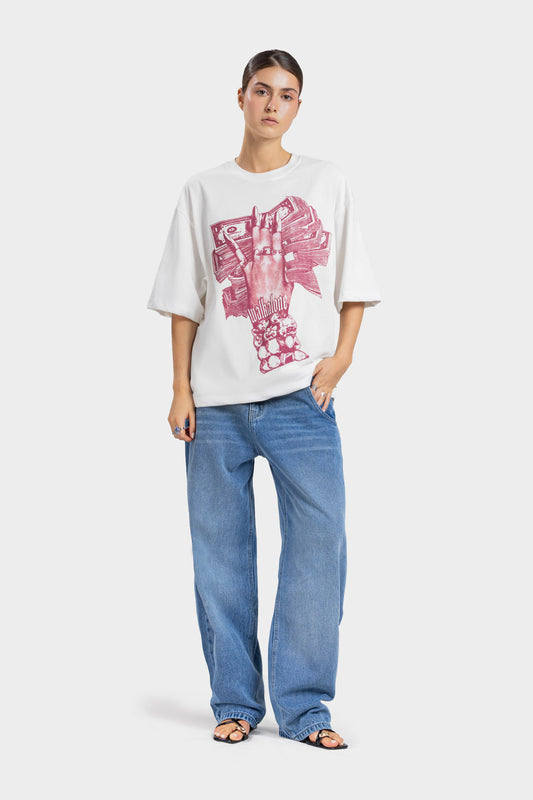 Self-Made Fortune Tee -Off White