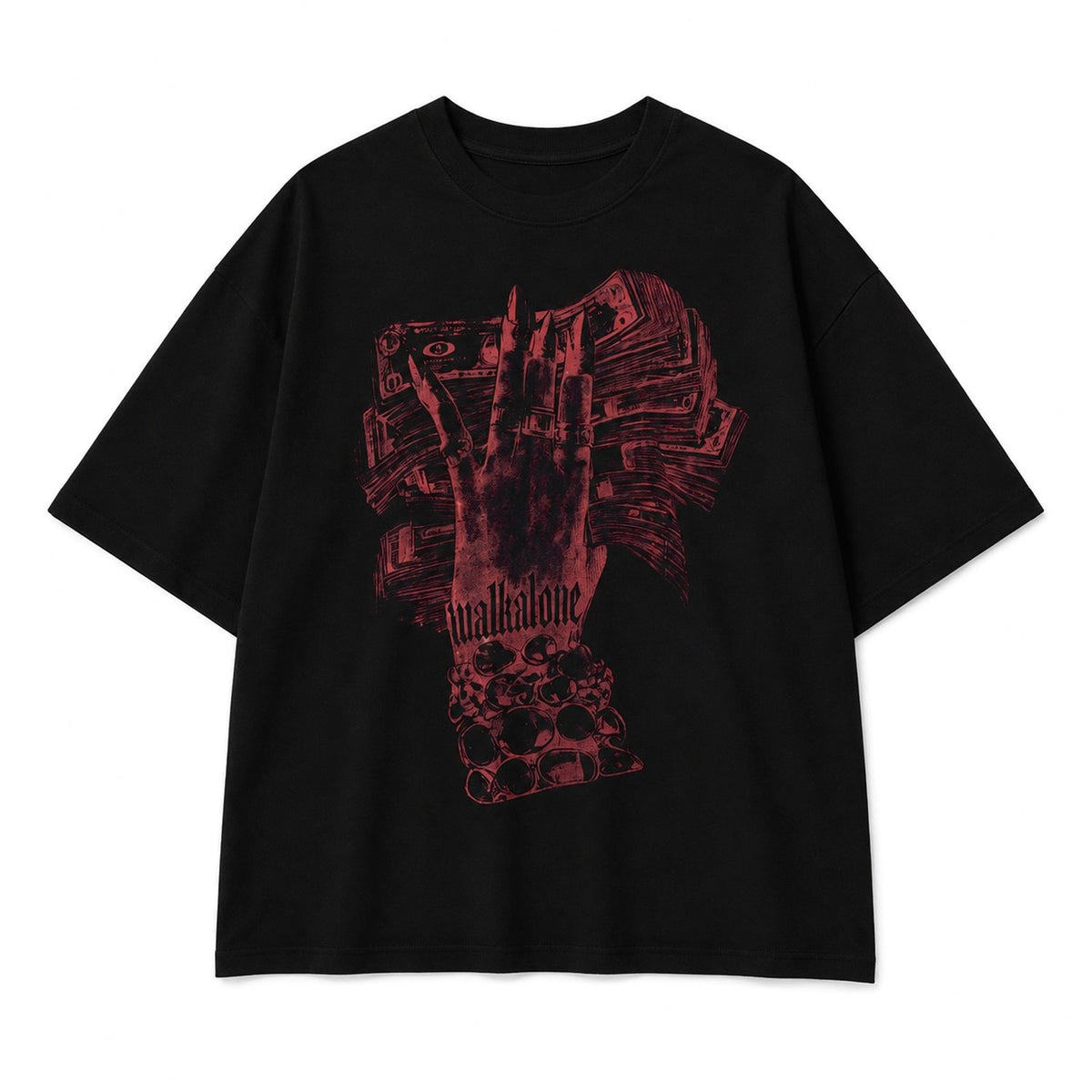 Self-Made Fortune Tee — Black